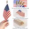 12 Pack mini American Flags 4x6 US American ​Hand Held Stick Flags small american flags on stick for 4th of july Patriotic Veterans Day decorations